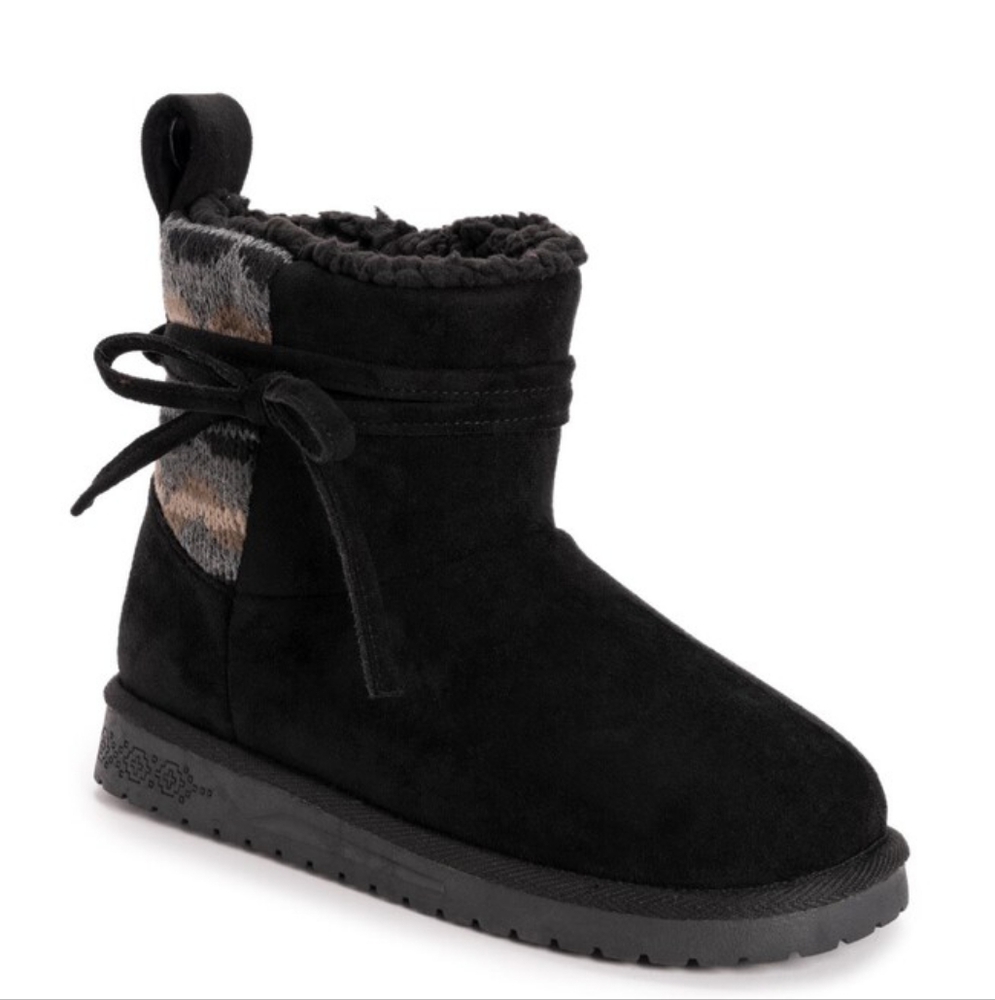 Faux-suede Teenie Boots by Muk Luks